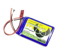 Absima Pack de batterie (LiPo) 7.4 V 1200 mAh Nombre de cellules: 2 Softcase BEC