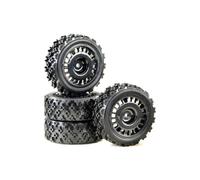 ABSIMA Ensemble De Roues "Rally Block Design" Noir 1:10 (4 Pcs.) / 2510060