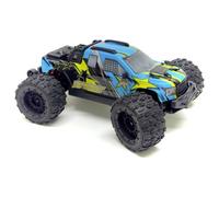 Absima Mini AMT Fluo bleu brushless 1:16 Auto RC électrique Monstertruck 4 roues motrices (4WD) prêt