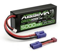 Absima Pack de batterie (LiPo) 11.1 V 5000 mAh Nombre de cellules: 3 hardcase EC5