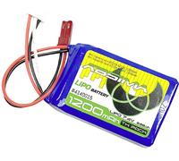 Absima Pack de batterie (LiPo) 7.4 V 1200 mAh Nombre de cellules: 2 Softcase BEC