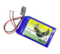 Absima Pack de Batterie (LiPo) 7.4 V 1200 mAh Nombre de cellules: 2 Softcase JR/Futaba