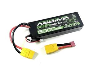 Absima Pack de Batterie (LiPo) 7.4 V 6000 mAh Nombre de cellules: 2 50 C Stick XT90