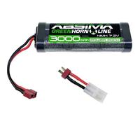 Absima Pack de batterie (NiMh) 7.2 V 3000 mAh Nombre de cellules: 6 hardcase fiche T femelle, fiche Tamiya femelle