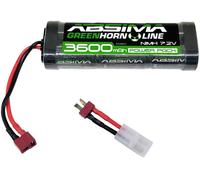 Absima Pack de batterie (NiMh) 7.2 V 3600 mAh Nombre de cellules: 6 hardcase fiche T femelle, fiche Tamiya femelle