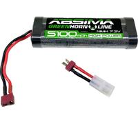 Absima Pack de batterie (NiMh) 7.2 V 5100 mAh Nombre de cellules: 6 hardcase fiche T femelle, fiche Tamiya femelle