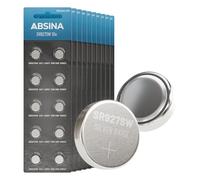 ABSINA 100x Pile SR927SW Bouton pour Montre 1,55V oxyde d'argent - Pile SR927W pour Montre 395/399 / AG7 / LR927 - Piles SR927W étanche et Longue durée - Pile 395/399 Montre, Pile 395 399, Pile 399
