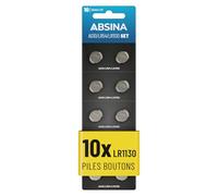 Absina Pile bouton AG 10 1.5 V 10 pc(s) alcaline(s)