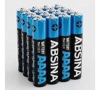 ABSINA 16x Piles AAAA pour Stylet & Surface Pen et Bien Plus - Pile AAAA 1,5V Alcaline - Batterie LR61 - Petite Pile 1.5V Stylet