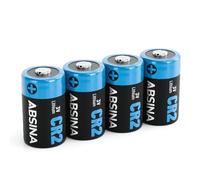 ABSINA 4X Piles CR2 3V Lithium pour Appareil Photo, caméra et Bien Plus - Pile CR2 étanche et Durable - Batterie 3V avec 800mAh