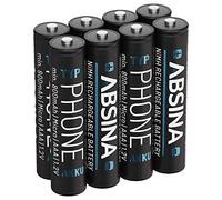 ABSINA 8X AAA Batterie Gigaset 800 mAh NiMH 1,2V - Piles pour téléphone gigaset Batteries, Pile pour Telephone Fixe sans Fil - Compatible avec A400 A415 AS405 A510 AS690 C430 C530HX E560 CL660HX