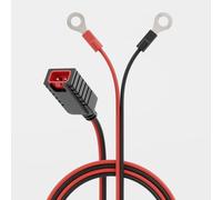 ABSINA Câble de connexion de batterie M6 avec œillets annulaires pour chargeur de voiture Absina A800 et A3800 - Câble à œillets idéal pour motos, scooters, etc.