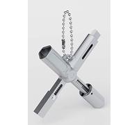 ABSINA Clé universelle multifonction à 4en1 - clé tricoise carré - cle passe partout - Cle universelle multifonction pour armoires et serrures standards, radiateur - passe partout