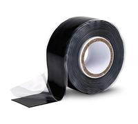 ABSINA greate Ruban isolant auto-soudant en silicone, noir, 25 mm x 3 m, pour l'eau et l'air, pour réparation électrique, électricien, industriel