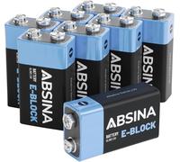 Absina Pile 6LR61 (9V) alcaline(s) 580 mAh 9 V 8 pc(s)
