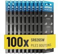 ABSINA Pile AG4 LR66 377-1,5V Alcaline étanche & Longue durée