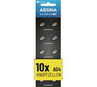 Absina Pile bouton AG 4 1.5 V 10 pc(s) alcaline(s)