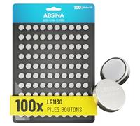 ABSINA Pile LR1130 AG10 LR54-1,5V Alcaline étanche & Longue durée