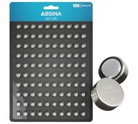 ABSINA Pile LR41 AG3-1,5V Alcaline étanche avec Longue durée