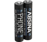 Absina Pile rechargeable LR3 (AAA) NiMH 1.2 V 2 pc(s)
