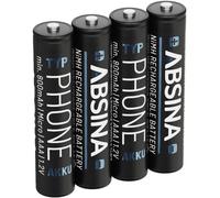 Absina Pile rechargeable LR3 (AAA) NiMH 1.2 V 4 pc(s)