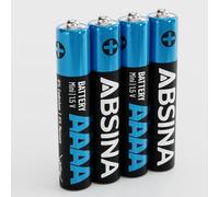 ABSINA Piles AAAA pour Stylet & Surface Pen et Bien Plus | Lot de 4 - Pile AAAA 1,5V Alcaline - Batterie LR61 - Petite 1.5V Stylet