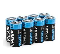 ABSINA Piles CR123A 3V Lithium pour Appareil Photo, caméra et Bien Plus