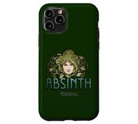 Absinth Green Fée Visage de Femme Feuilles Absinth Coque pour iPhone 11 Pro