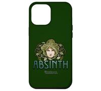 Absinth Green Fée Visage de Femme Feuilles Absinth Coque pour iPhone 12 Pro Max