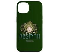 Absinth Green Fée Visage de Femme Feuilles Absinth Coque pour iPhone 13