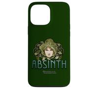Absinth Green Fée Visage de Femme Feuilles Absinth Coque pour iPhone 13 Pro Max