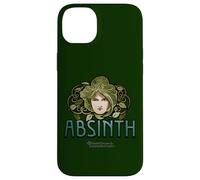 Absinth Green Fée Visage de Femme Feuilles Absinth Coque pour iPhone 14 Plus