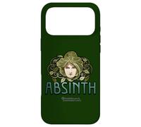 Absinth Green Fée Visage de Femme Feuilles Absinth Coque pour iPhone 17 Pro Max