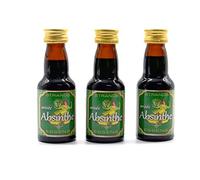 Absinthe 3x25 ml - sans alcool, Essence de Vodka, Arôme pour gâteau, Arôme d'anis et d'absinthe