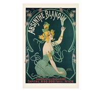 Absinthe Blanoui Laminated Posters la publicité Poster Dimensions : 91,4 x 61 cm (91.5 x 61 cm)