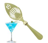 Absinthe Cuillère à filtre - Design creux en acier inoxydable - Outil de tige fendue - Cuillère de service durable pour mélanger des boissons, des cocktails, de l'alcool et de l'amertume - Accessoire