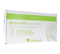 Abso Absosoin Set Pansement Post-Opératoire Grandes Plaies 3unts