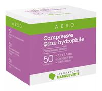 Abso Compresses De Gaze Hydrophile Stériles Marque Verte