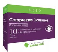 Abso Compresses Oculaires Stériles Marque Verte X10