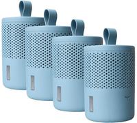 AbsoDry Duo Family - Déshumidificateur d'air anti moisissure non électrique - Absorbeur d'humidité - Pour une meilleure qualité de l'air - Anti humidité maison, salle de bain, chambre - 4 X Bleu