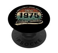 Absolument Génial Depuis Mai 1975 Anniversaire Rétro PopSockets PopGrip Adhésif