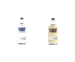 Absolut Vodka 1 L & Vodka Vanille 70cl 40%
