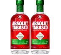ABSOLUT VODKA Tabasco Vodka aromatisée - 38%, 70cl (Lot de 2)