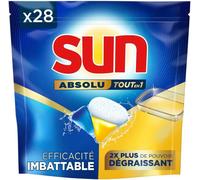 Absolute All-In-1 Dishwasher Tablets Degreaser-28 Capsules-Unbeatable On Tough Stains-2x More Effective.[D120]