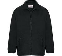 Absolute Apparel - Polaire zippée HERITAGE - Homme (L) (Gris foncé) - UTAB128 Gris Foncé, Noir
