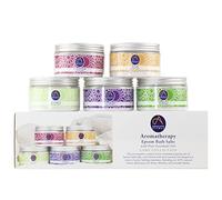 Absolute Aromas Coffret Cadeau de Sels de Epsom - 5 x 300 g de Sels de Bain De-Stress, Detox, Lavender, Mobility et Relaxation- Sulfate de Magnésium Infusé d'Huiles Essentielles 100% Pures