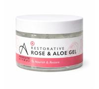 Absolute Aromas Gel Rose & Aloe Vera 100 g - Gel d’Aloe Vera apaisant et hydratant infusé à l'Huile Essentielle de Rose Otto