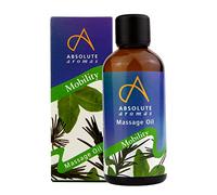 Absolute Aromas Huile de Bain et de Massage Mobility 100ml - Huiles Essentielles Pures de Menthe Poivrée, Romarin et Eucalyptus dans une Base de Jojoba, Amande Douce et Onagre