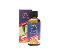 Absolute Aromas Huile de Massage et de Bain Romance 100ml - Huiles Essentielles Pures de Jasmin, de Menthe Verte et de Bois de Cèdre à base de Jojoba, d'Amande Douce et d'Onagre - Huile Corporelle Sensuelle