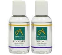 Absolute Aromas Huile de Noix de Coco Fractionnée 50 ml - 100% Pure, Naturelle, Sans Parfum, Sans Cruauté envers les Animaux, Végétalien et Sans OGM (Lot de 2)